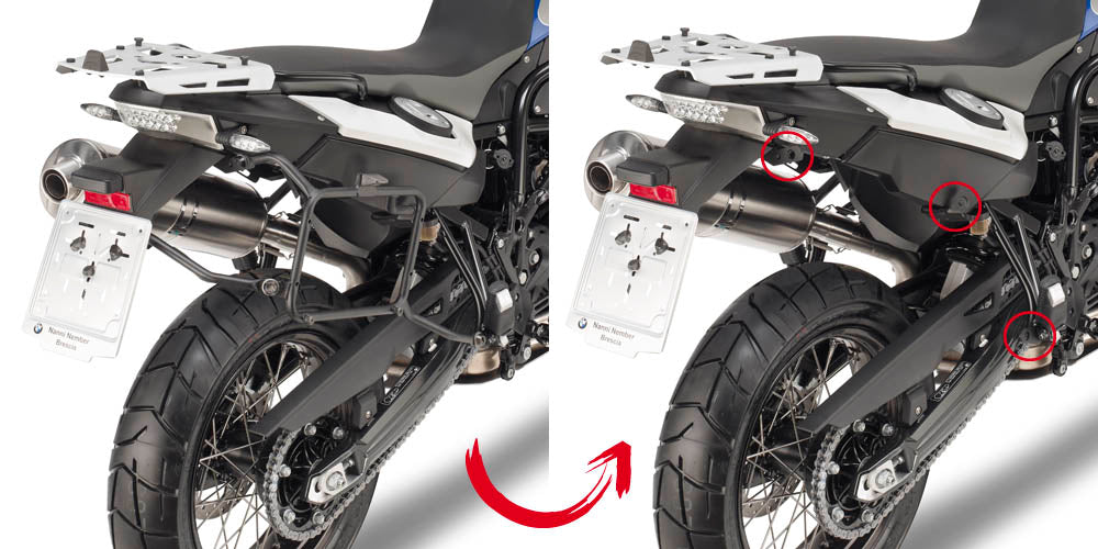 GIVI Portavaligie Laterale BMW F650GS F800GS (08-1