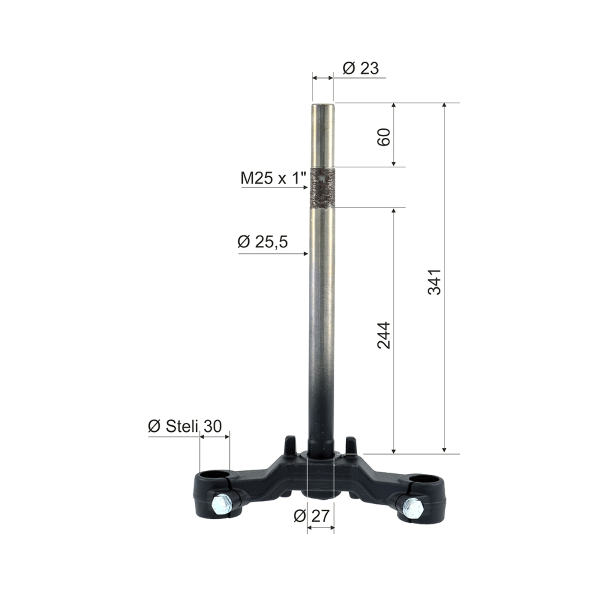 Testa forcella RMS Mbk Booster Ng/Nitro/Aerox 50cc  per YAMAHA BW'S NEXT GENERATION 50 1999 - 2003