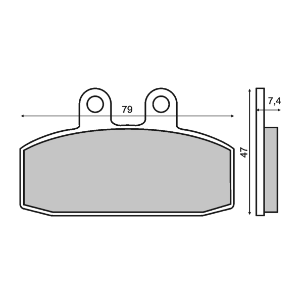 Pastiglie Freno RMS Organiche Aprilia Scarabeo 125 Anteriore per APRILIA SPORT CITY CUBE 125 2008 - 2010