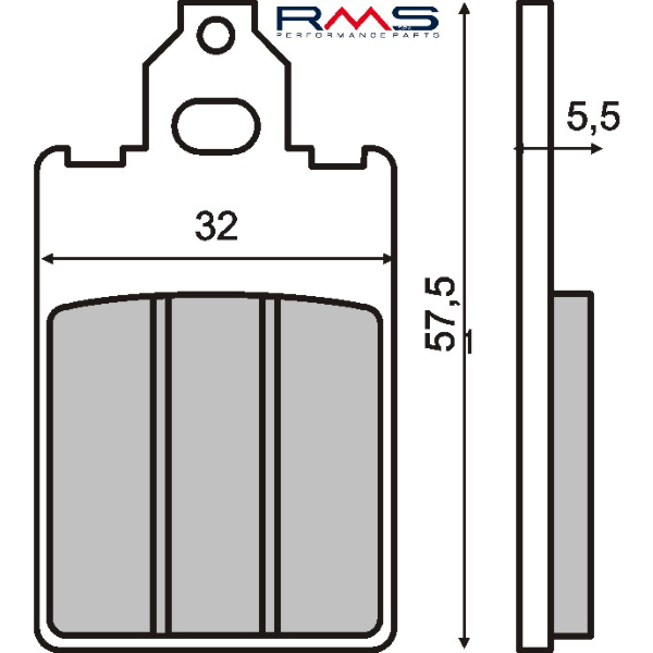 Pastiglie Freno RMS Organiche Malaguti F12 Phantom/F15 Firefox Anteriore per MALAGUTI CENTRO SL 50 1994 - 1998