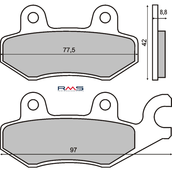 Pastiglie Freno Anteriori Organiche Per Kymco Super Dink 125 (2010), Alta Qualità, Riducono Rumore E Usura Disco - 4