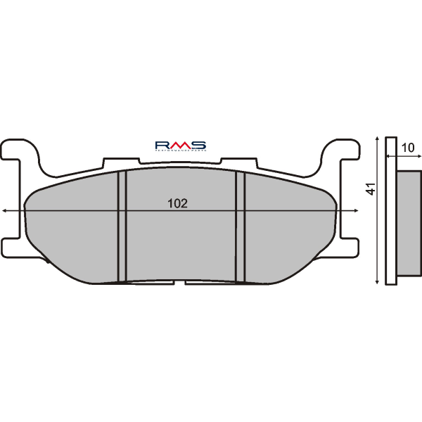 Pastiglie Freno RMS Organiche Yamaha Majesty 400cc Anteriore per YAMAHA XVS A DRAG STAR CLASSIC 650 1998 - 2002