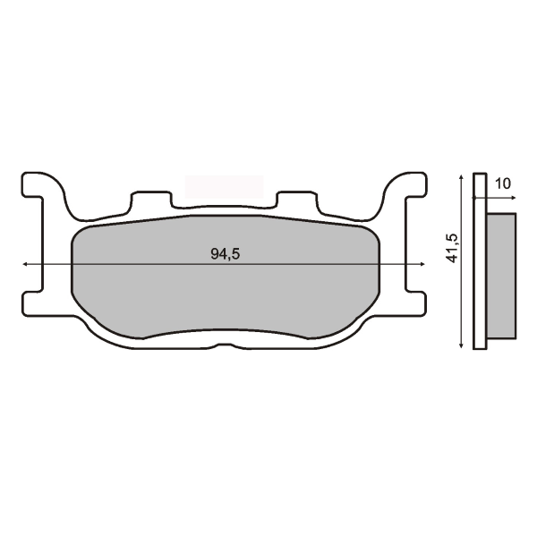 Pastiglie Freno RMS Organiche Yamaha Majesty 250cc Anteriore per YAMAHA XJ N 600 1999 - 2001