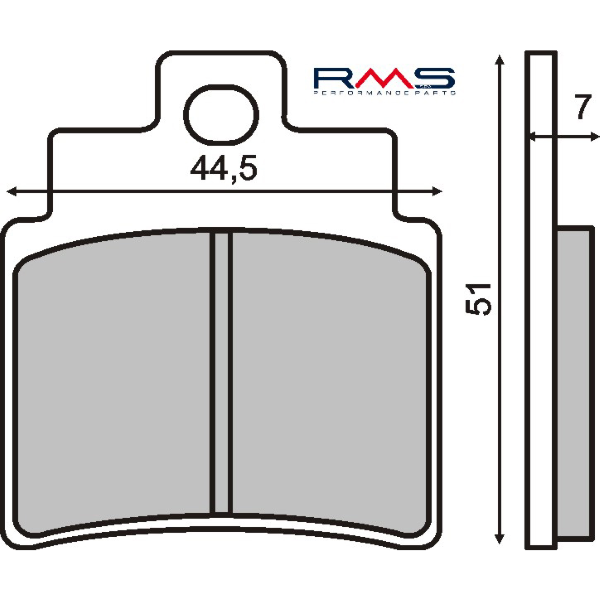 Pastiglie Freno RMS Organiche Kymco Grand Dink 250cc Anteriore per SYM JOYMAX 250 2005 - 2007