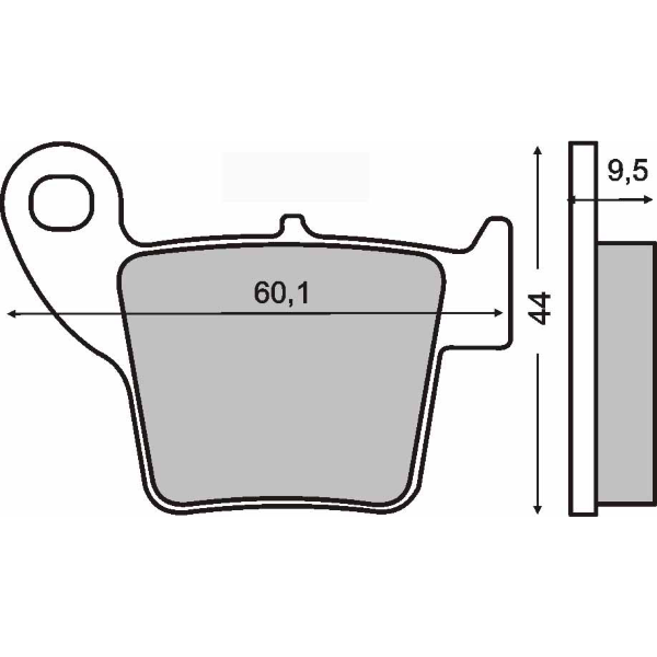 Pastiglie Freno RMS Organiche Honda CR 125-250cc/CRE 450cc Posteriore per FANTIC ENDURO 50 E CASA 50 2017 - 2017