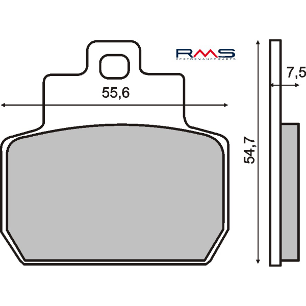 Pastiglie Freno RMS Organiche Piaggio Beverly 500cc Posteriore per PIAGGIO X9 EVOLUTION 250 2006 - 2006