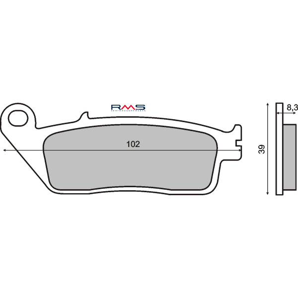 Pastiglie Freno RMS Organiche Honda CBR 1000F Anteriore per KAWASAKI Z750 LBF-LCF 750 2011 - 2012