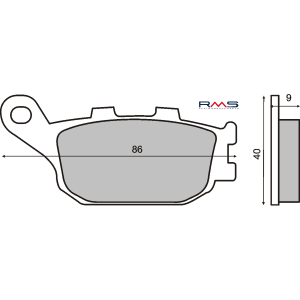 Pastiglie Freno RMS Organiche Honda CBR 600F Posteriore per HONDA NSS 250 JAZZ 250 2001 - 2001