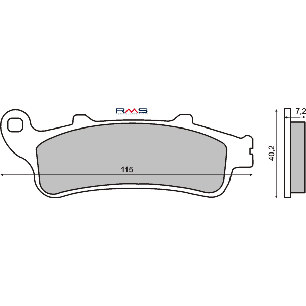 Pastiglie Freno RMS Organiche Honda ST 1100 Pan European Anteriore per HONDA CB 1100 SF X-11 1100 2000 - 2003