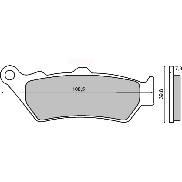 Pastiglie Freno RMS Organiche Ducati Sport 1000cc Anteriore per APRILIA PEGASO IE 650 2001 - 2004