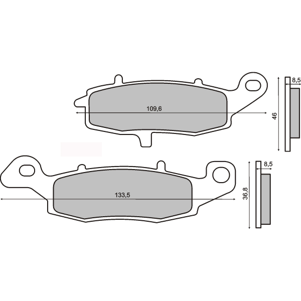 Pastiglie Freno RMS Organiche Suzuki SV 650S Anteriore per SUZUKI RV125 VAN VAN L5 125 2015 - 2015