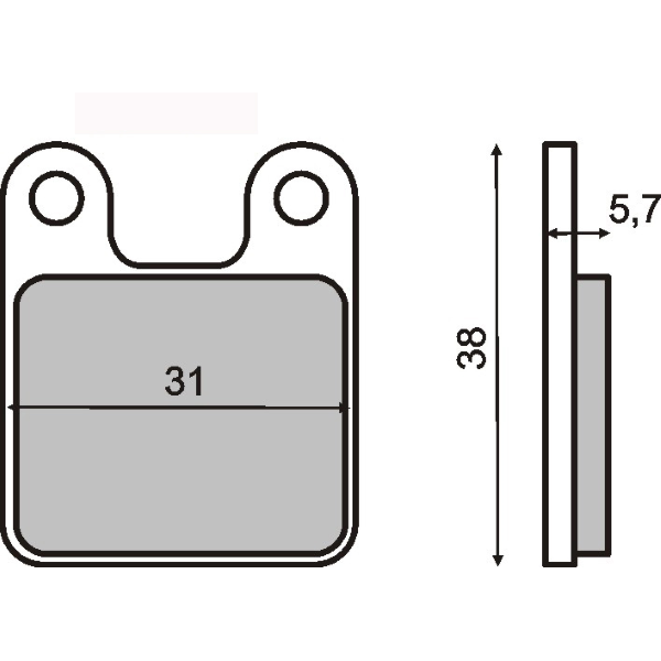 Pastiglie Freno RMS Organiche Minimoto Polini