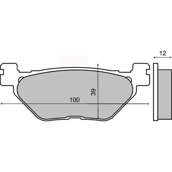 Pastiglie Freno RMS Organiche Yamaha T-Max 500cc  per YAMAHA XP T-MAX 530 2012 - 2014