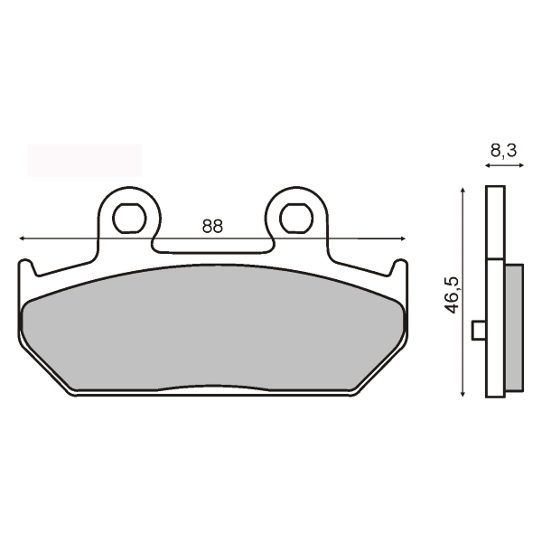 Pastiglie Freno RMS Organiche Suzuki Burgman 400cc Posteriore per SUZUKI AN650 BURGMAN K3-K5 650 2003 - 2005