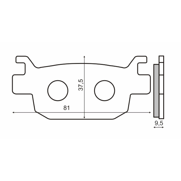 Pastiglie Freno RMS Organiche Honda Sh 300cc Posteriore per HONDA FES 125 S-WING 125 2007 - 2010