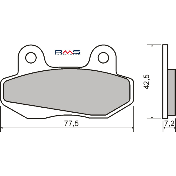 Pastiglie Freno RMS Organiche Honda Wave 110cc Anteriore per BETA MINICROSS 150 R150 150 2010 - 2014