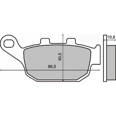 Pastiglie Freno RMS Organiche Honda Pantheon 125-150cc Posteriore per MOTO GUZZI QUOTA 1000 1992 - 1997