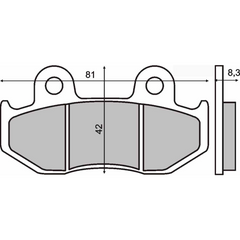 Pastiglie Freno RMS Organiche Suzuki Burgman 250cc Anteriore per HONDA CR 125 R 125 1984 - 1986