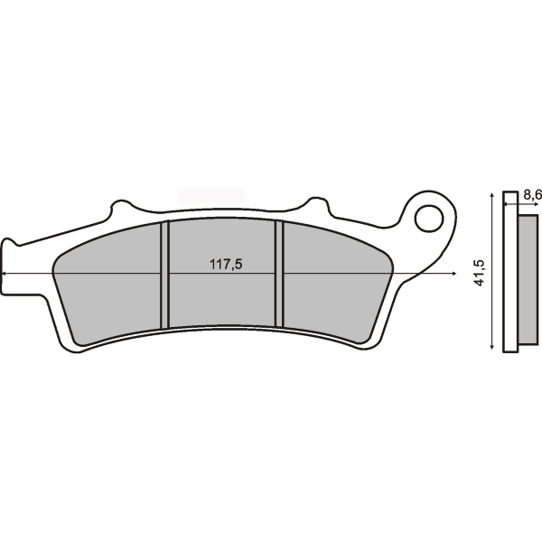 Pastiglie Freno RMS Organiche Malaguti Madison 250cc Anteriore per APRILIA SCARABEO MOTORE PIAGGIO EU3 125 2006 - 2006