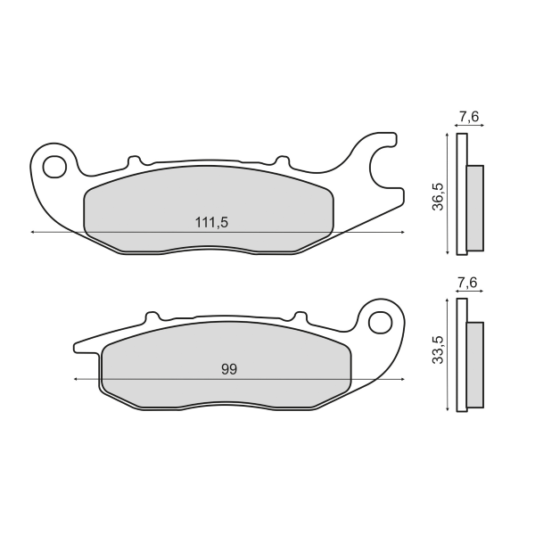 Pastiglie Freno RMS Organiche Honda CBR 125R Anteriore per HONDA CBF 125 M 125 2009 - 2016