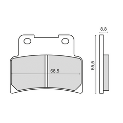 Pastiglie Freno RMS Organiche Kymco XCiting 400i Anteriore per APRILIA SHIVER GT 750 2009 - 2009