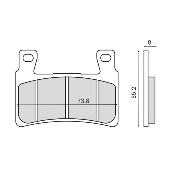 Pastiglie Freno RMS Organiche Honda CBR 600F Anteriore per HONDA CB 1300 F SUPER FOUR 1300 2001 - 2001