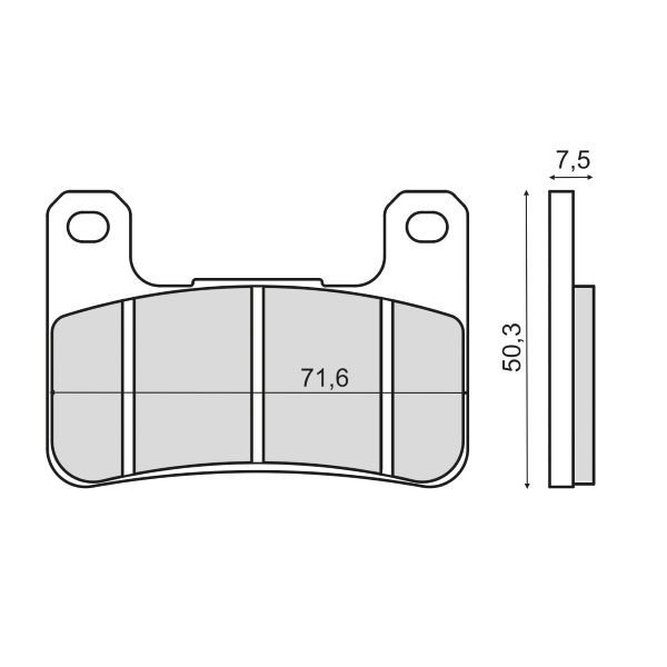 Pastiglie Freno RMS Organiche Kawasaki Z1000 Abs Anteriore per KAWASAKI NINJA ZX-10R JFF-JFFA 1000 2015 - 2015