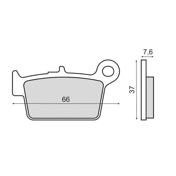 Pastiglie Freno RMS Organiche Beta Alp 125cc Posteriore per BETA ALP 125 125 2006 - 2014