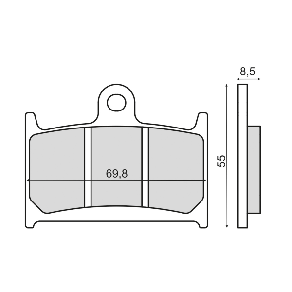 Pastiglie Freno RMS Organiche Yamaha TZ 125cc Anteriore per SUZUKI RF900R R-T 900 1994 - 1996