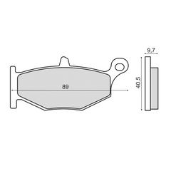 Pastiglie Freno RMS Organiche Suzuki GSX-R 600 Posteriore per SUZUKI GSR600 K6-L0 600 2006 - 2010