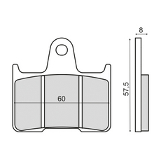 Pastiglie Freno RMS Organiche Harley Davidson Sportster Posteriore per KAWASAKI ZZR ABS JGF-JHF 1400 2016 - 2017