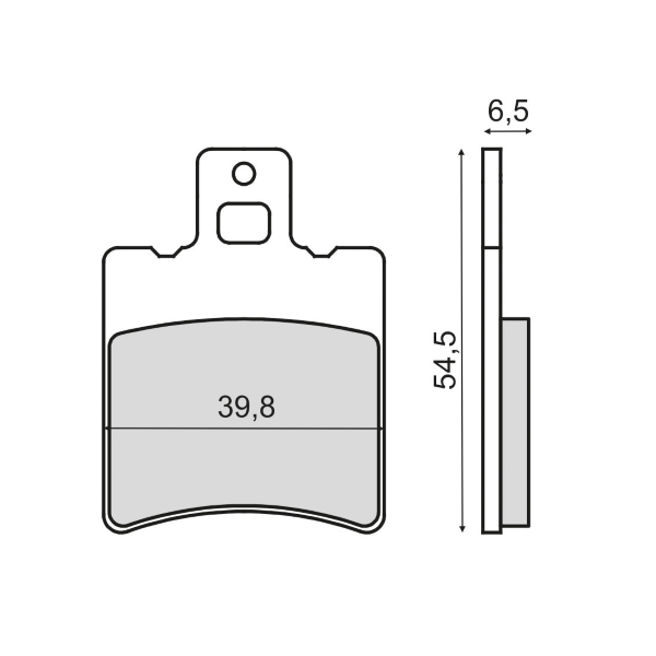 Pastiglie Freno RMS Organiche Mbk Ovetto 50cc Anteriore per YAMAHA BW'S 50 2006 - 2007