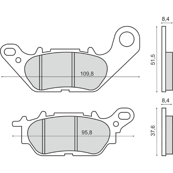 Pastiglie Freno RMS Organiche Yamaha X-Max 300 Anteriore per YAMAHA VITY 125 2008 - 2011