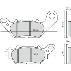 Pastiglie Freno RMS Organiche Yamaha X-Max 300 Anteriore per YAMAHA VITY 125 2008 - 2011