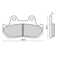 Pastiglie Freno RMS Organiche Honda CB 125cc Anteriore per HONDA CB 1100 R 1100 1981 - 1981