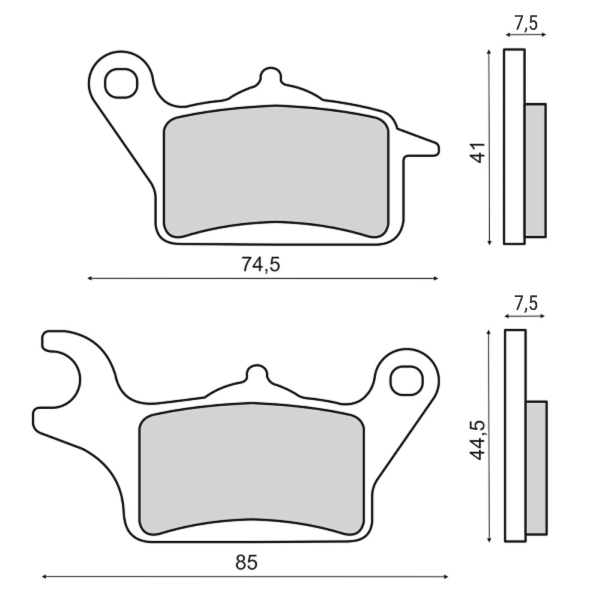 Pastiglie Freno RMS Organiche Honda Vision 110 Anteriore per HONDA NSC 110 MPD VISION 110 2017 - 2020