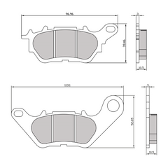 Pastiglie Freno RMS Organiche Yamaha R3 Posteriore per YAMAHA MT-03A 320 2016 - 2016