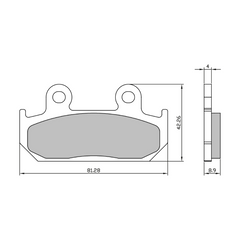 Pastiglie Freno RMS Organiche Africa Twin 750 Anteriore per HONDA XRV 750 AFRICA TWIN 750 1990 - 1992