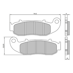 Pastiglie Freno RMS Organiche Fantic Enduro-Motard 50/125cc Anteriore per FANTIC TL 125 125 2017 - 2017