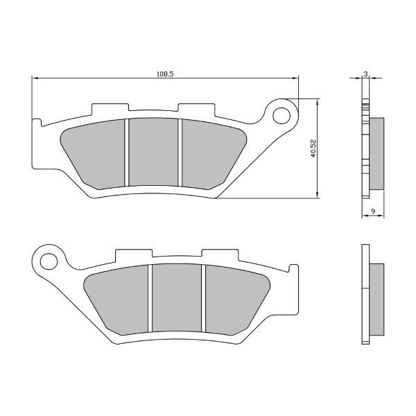 Pastiglie Freno RMS Organiche Benelli TRK 502X Anteriore per BENELLI IMPERIALE 400 2019 - 2021