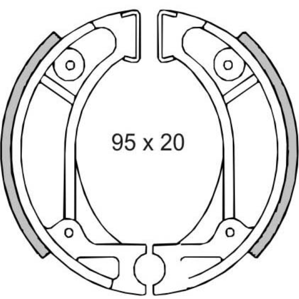 Ganasce freno RMS Honda Vision/Kymco Anteriore per HONDA CR 80 R 80 1982 - 1982