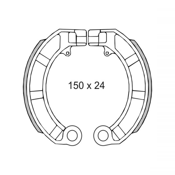 Coppia ganasce freno posteriori RMS Piaggio Vespa PX125-150-200E/PK50/150 GL/Sprint Posteriore per PIAGGIO VESPA PX 125 125 1998 - 2001