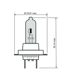 Lampadina RMS H7 12V 55W - Bianca