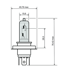 Lampadina RMS hs1 12V 35/35W - Bianca