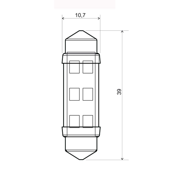 Coppia Led RMS 12V Sv8.5 - Bianca