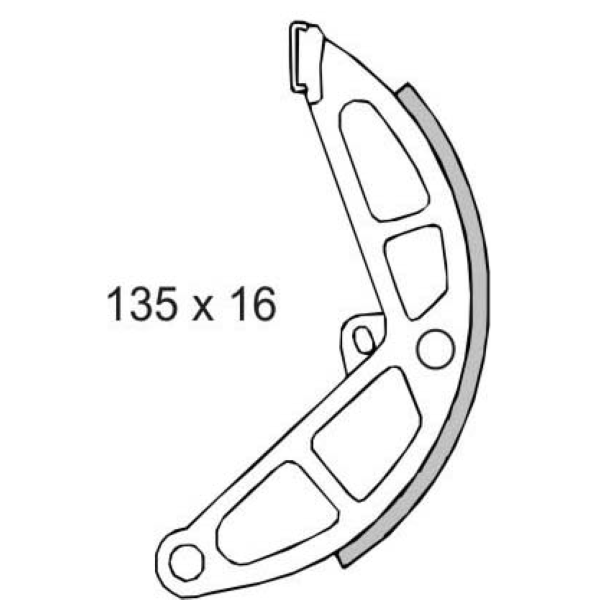 Ganasce freno posteriori RMS Classic Piaggio Ciao/Bravo/Si 50cc 4145574