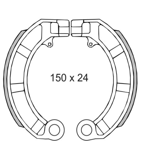 Ganasce freno RMS Classic Piaggio Vespa Px 125-150cc 414450