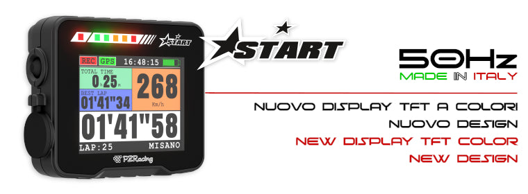 ST500 CRONOMETRO GPS 50 HZ PZ RACING START A COLORI Auto e Moto