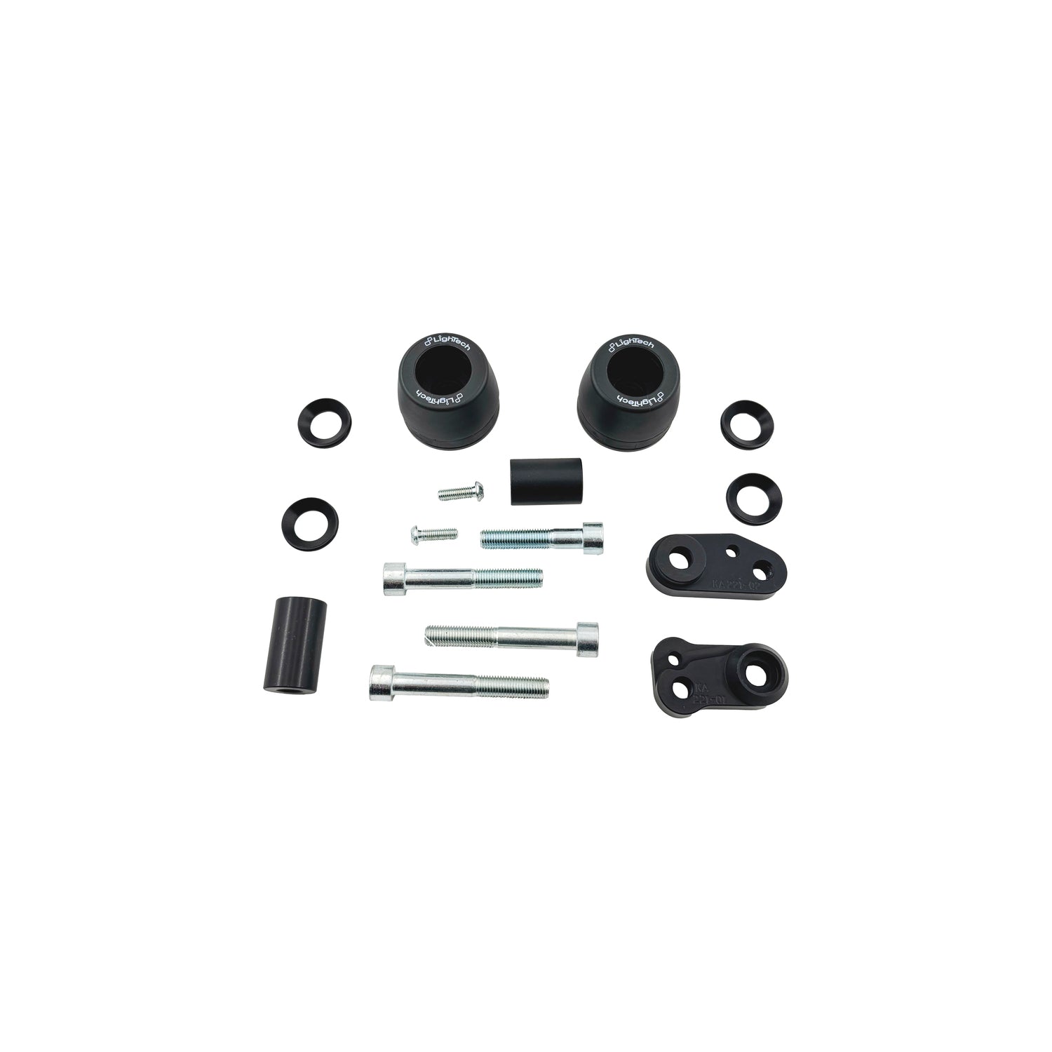 LIGHTECH Kit Protezioni Telaio Ammortizzate per Kawasaki ZX636 2024 - 2024