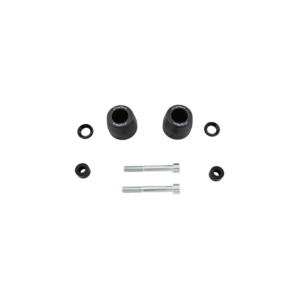 LIGHTECH Kit Protezioni Telaio Ammortizzate per Yamaha FZ6 2005 - 2005 - 2008 - 2008